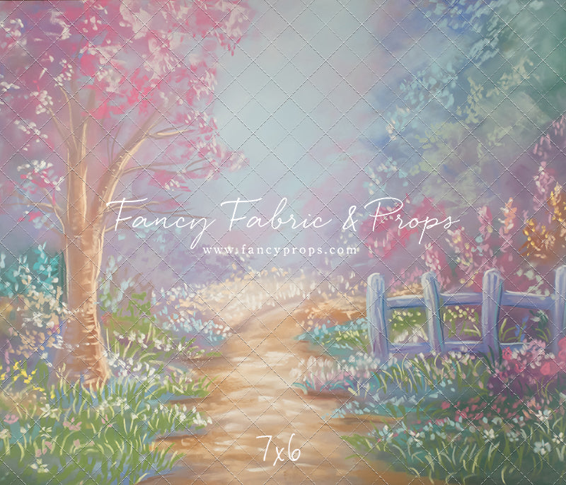 Pastel Garden Pathway - With Sweep Option