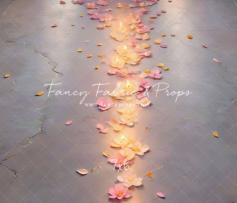 Path of Petals Concrete Floor