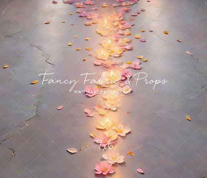 Path of Petals Concrete Floor