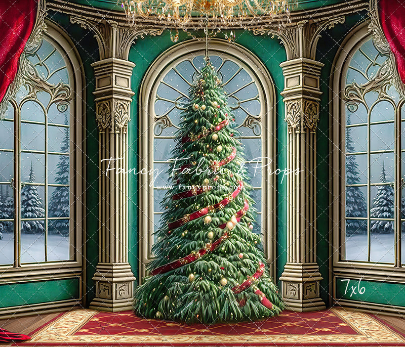 Royal Christmas Tree - Wood Floor Option - with Sweep Option