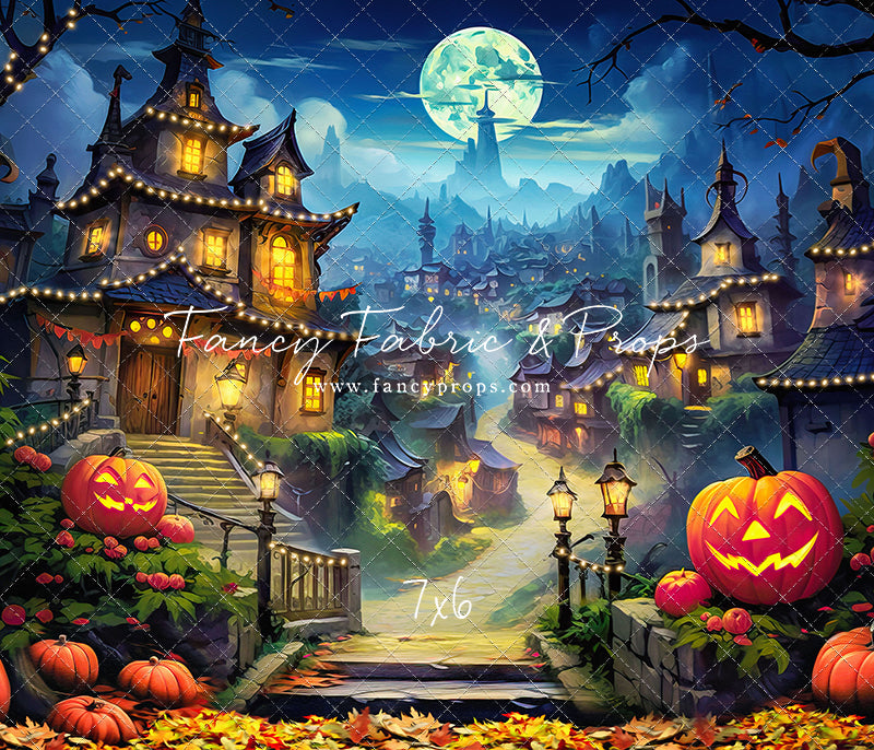 Spooky Town- With Lights - With Sweep Option