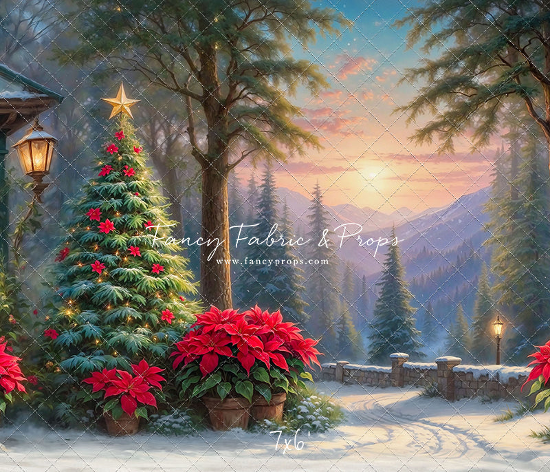 Sunset on Yuletide Lane - With Sweep Option