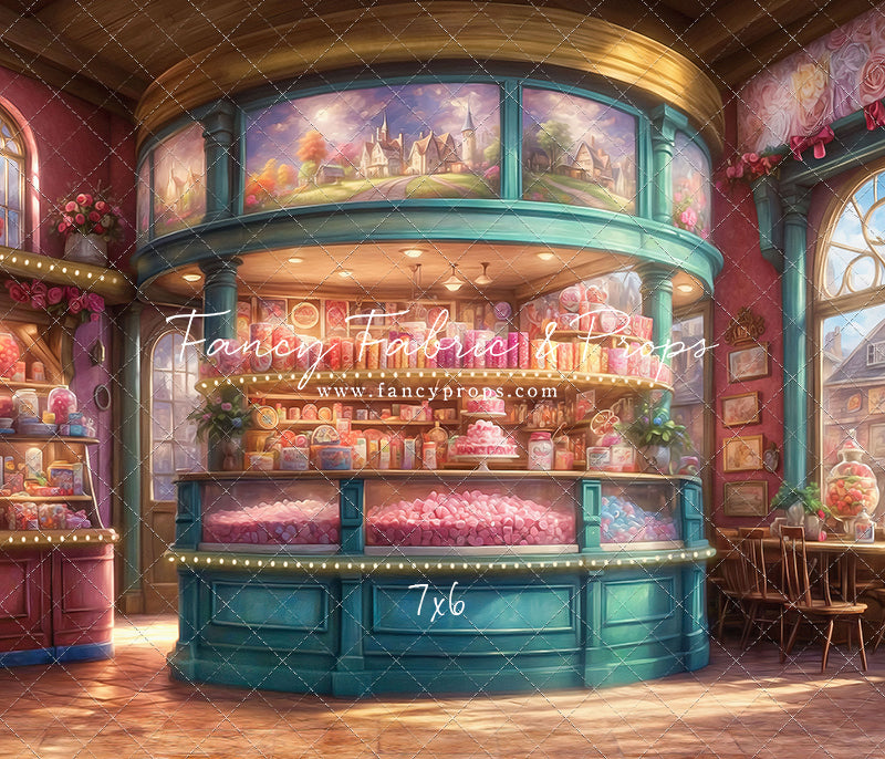 Sweet Tart Hearts with Tile Floor - With Sweep Option