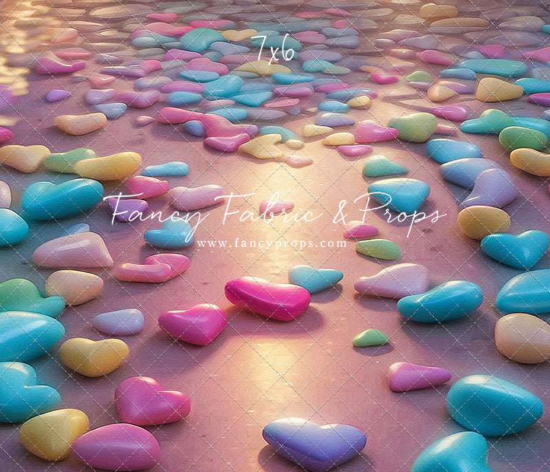 Sweet Tart Hearts Candy - Floor