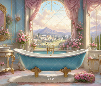 Tuscan Villa Powder Parlor - With Sweep Option