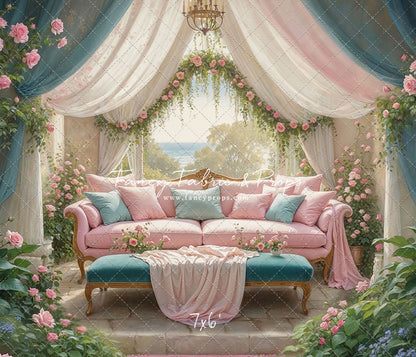 Versailles Rose Terrace - With Sweep Option