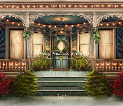 Welcoming Glow Holiday Porch - with Sweep Option