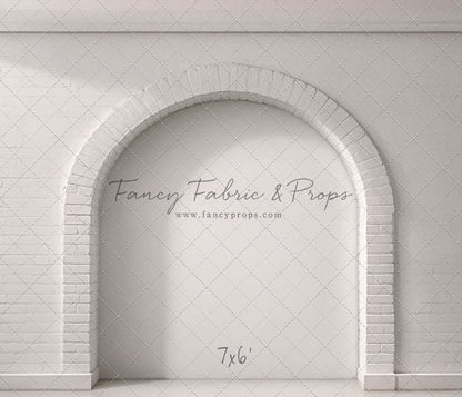 White Brick Alcove - White Floor - With Sweep Option