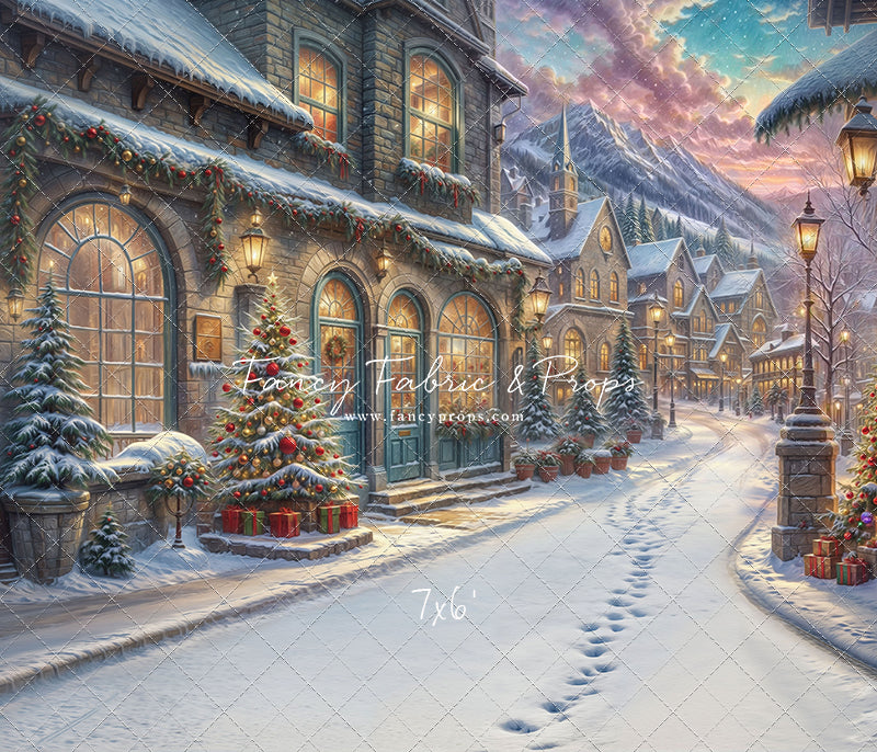 Winter Frost Market Street - Snow Version - with Sweep Option