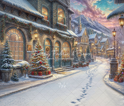 Winter Frost Market Street - Snow Version - with Sweep Option