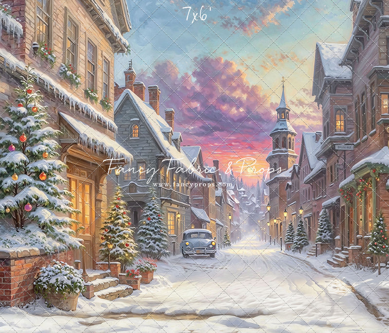 Winter Glow on Heritage Lane - With Sweep Option