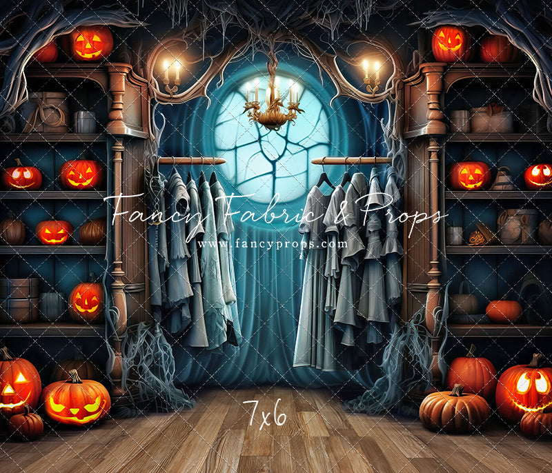 Haunted Wardrobe -Brown Wood Floor - With Sweep Option