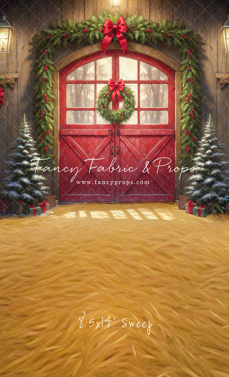 Christmas At The Red Barn - Straw Floor - with Sweep Option