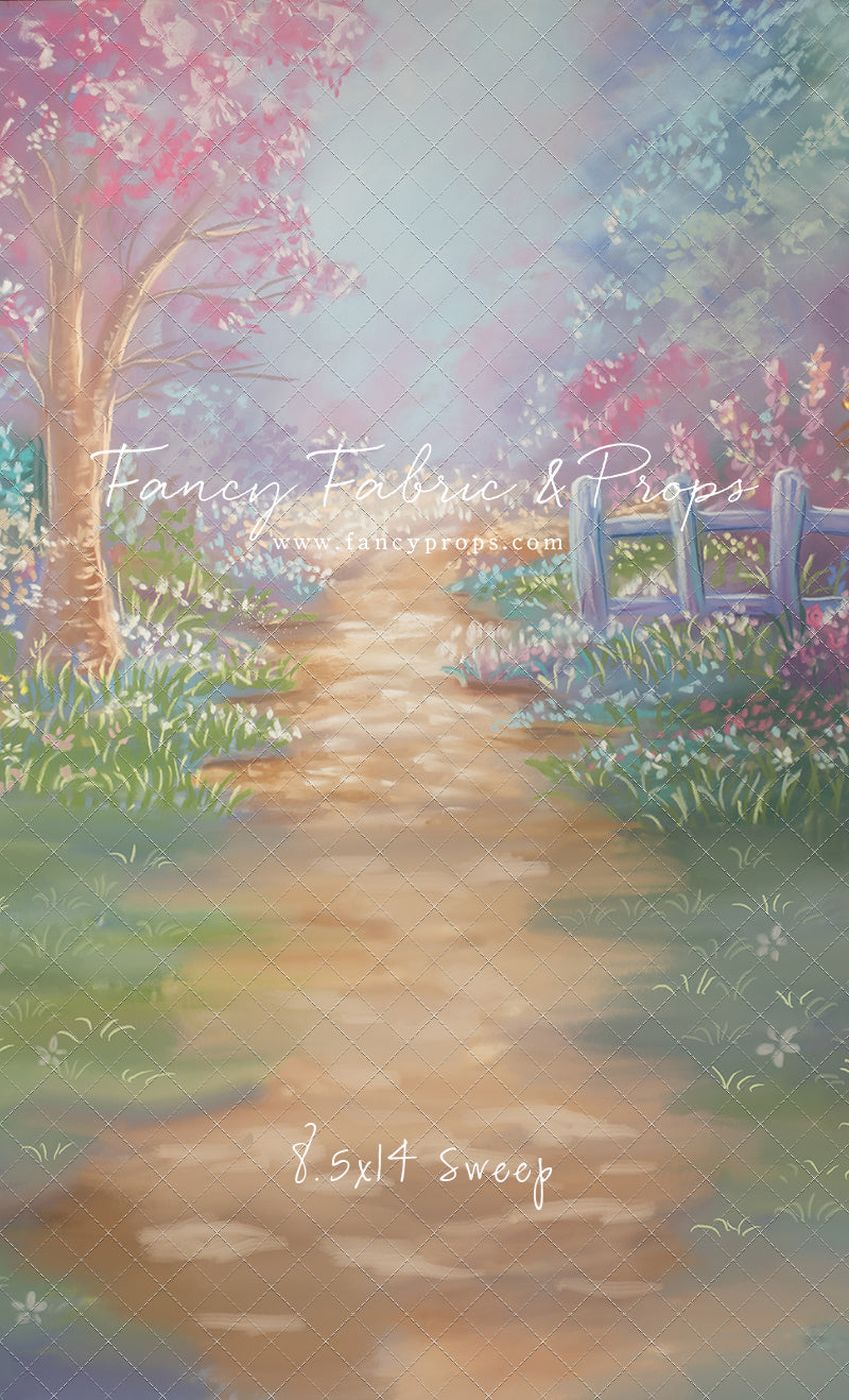 Pastel Garden Pathway - With Sweep Option