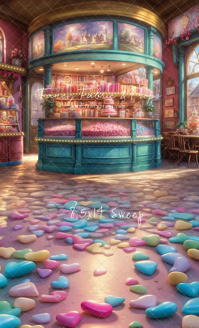 Sweet Tart Hearts with Candy Floor - With Sweep Option