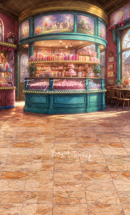 Sweet Tart Hearts with Tile Floor - With Sweep Option