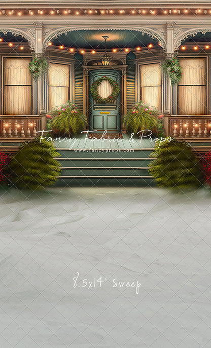 Welcoming Glow Holiday Porch - with Sweep Option