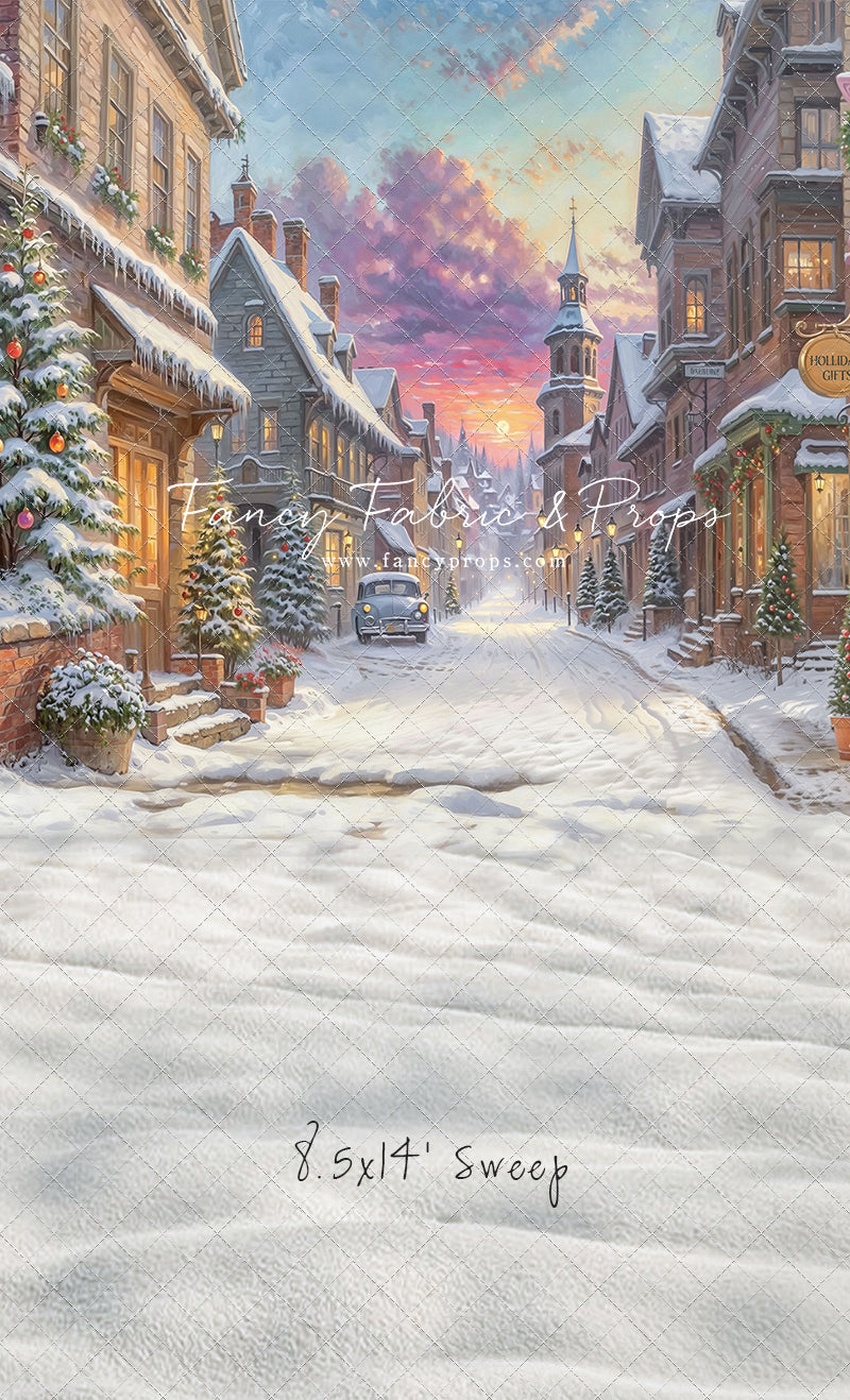 Winter Glow on Heritage Lane - With Sweep Option