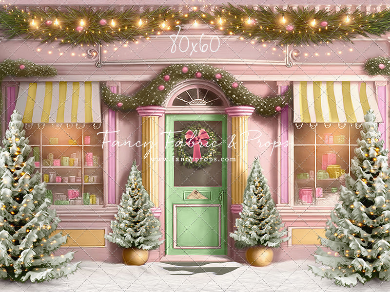 Frosty Sweet Shop - Green & Gold - with Sweep Option