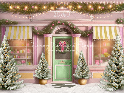 Frosty Sweet Shop - Green & Gold - with Sweep Option