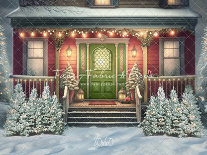 Merry Porch Greetings - Extra Lights - with Sweep Option