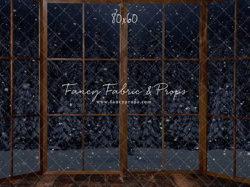 Midnight Snowy Bay View