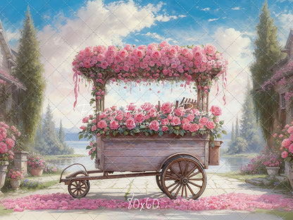 Rosy Blossom Cart - With Sweep Option