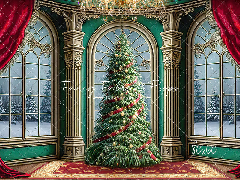 Royal Christmas Tree - Wood Floor Option - with Sweep Option