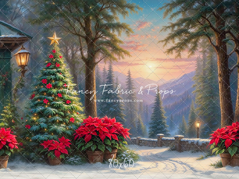 Sunset on Yuletide Lane - With Sweep Option