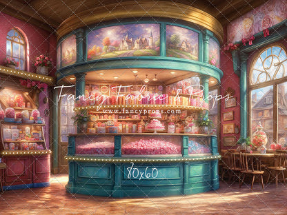 Sweet Tart Hearts with Tile Floor - With Sweep Option