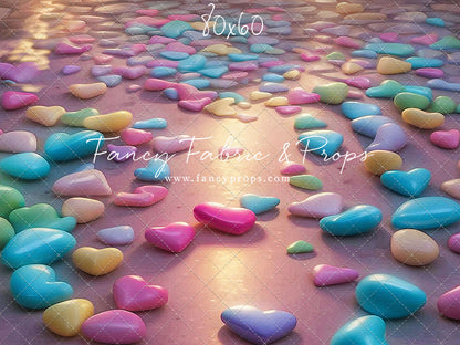 Sweet Tart Hearts Candy - Floor