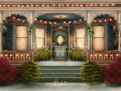 Welcoming Glow Holiday Porch - with Sweep Option