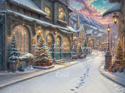 Winter Frost Market Street - Snow Version - with Sweep Option