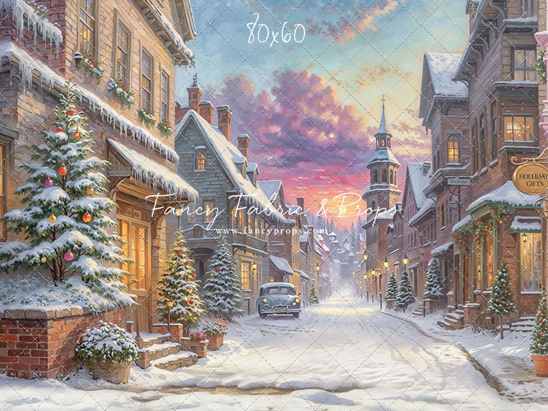 Winter Glow on Heritage Lane - With Sweep Option