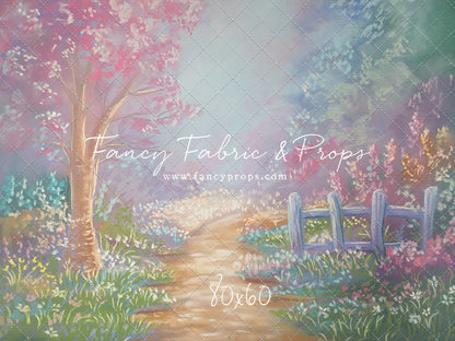Pastel Garden Pathway - With Sweep Option