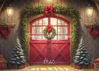 Christmas At The Red Barn - Straw Floor - with Sweep Option