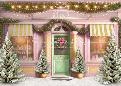 Frosty Sweet Shop - Green & Gold - with Sweep Option