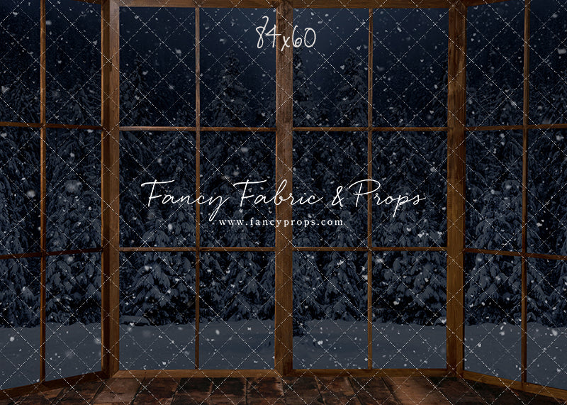 Midnight Snowy Bay View