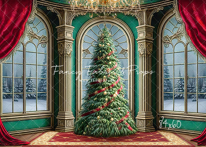 Royal Christmas Tree - Wood Floor Option - with Sweep Option