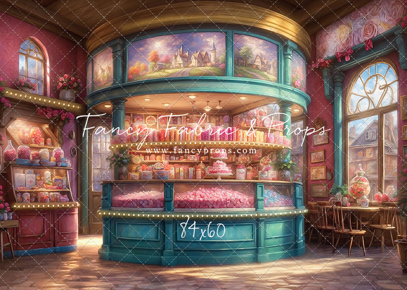 Sweet Tart Hearts with Candy Floor - With Sweep Option