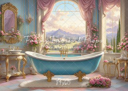 Tuscan Villa Powder Parlor - With Sweep Option