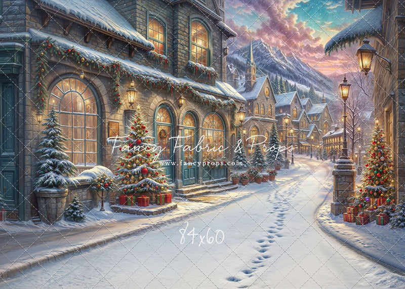 Winter Frost Market Street - Snow Version - with Sweep Option