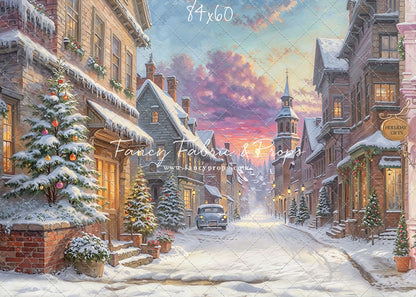 Winter Glow on Heritage Lane - With Sweep Option