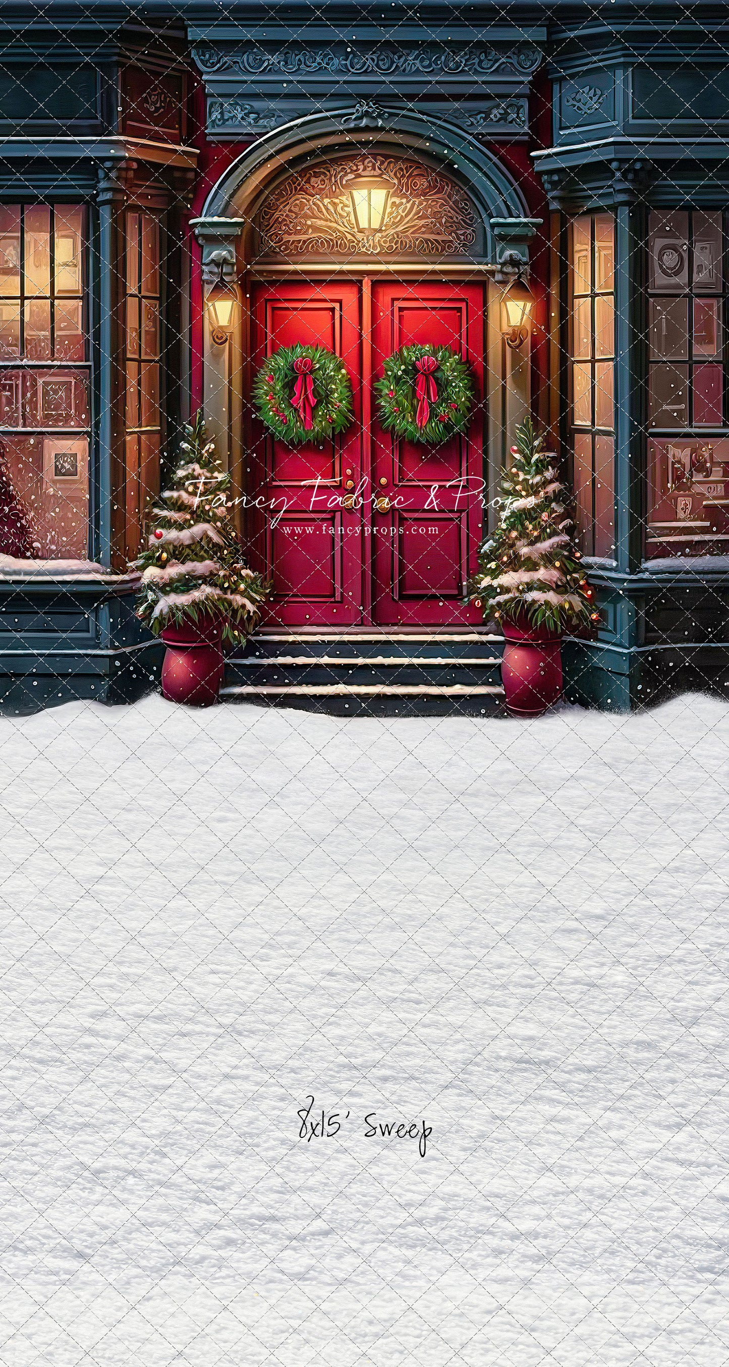 Heartfelt Holiday Home - Red Doors With Snow Floor Option - with Sweep Option