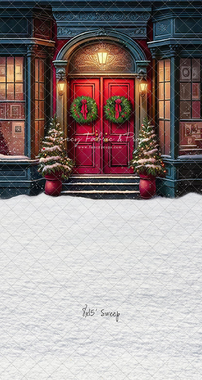 Heartfelt Holiday Home - Red Doors With Snow Floor Option - with Sweep Option