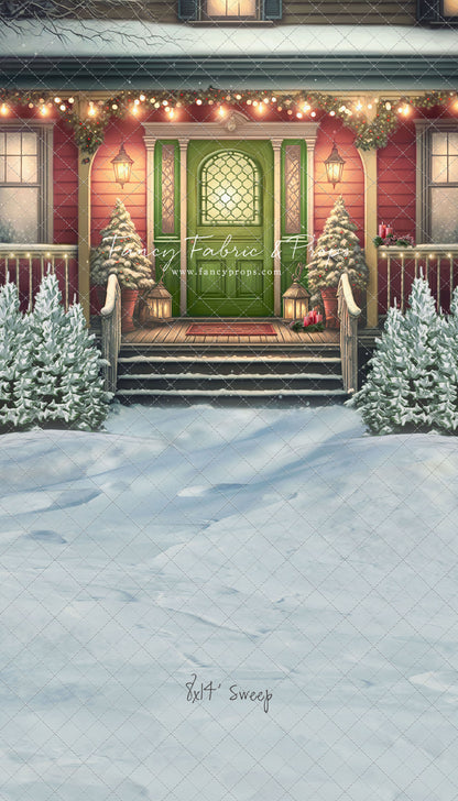 Merry Porch Greetings - Extra Lights - with Sweep Option