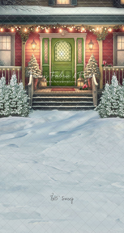 Merry Porch Greetings - Extra Lights - with Sweep Option