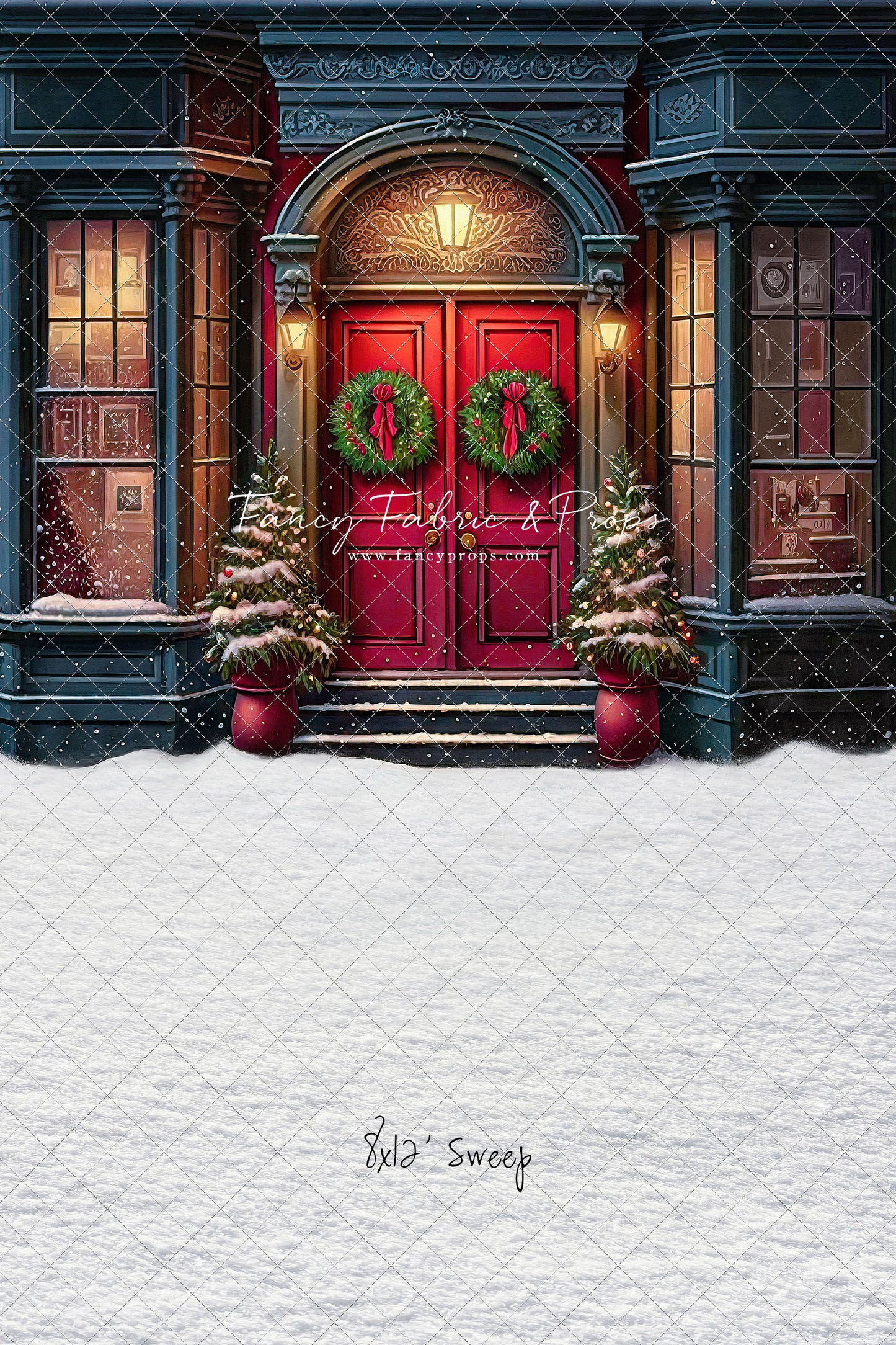 Heartfelt Holiday Home - Red Doors With Snow Floor Option - with Sweep Option