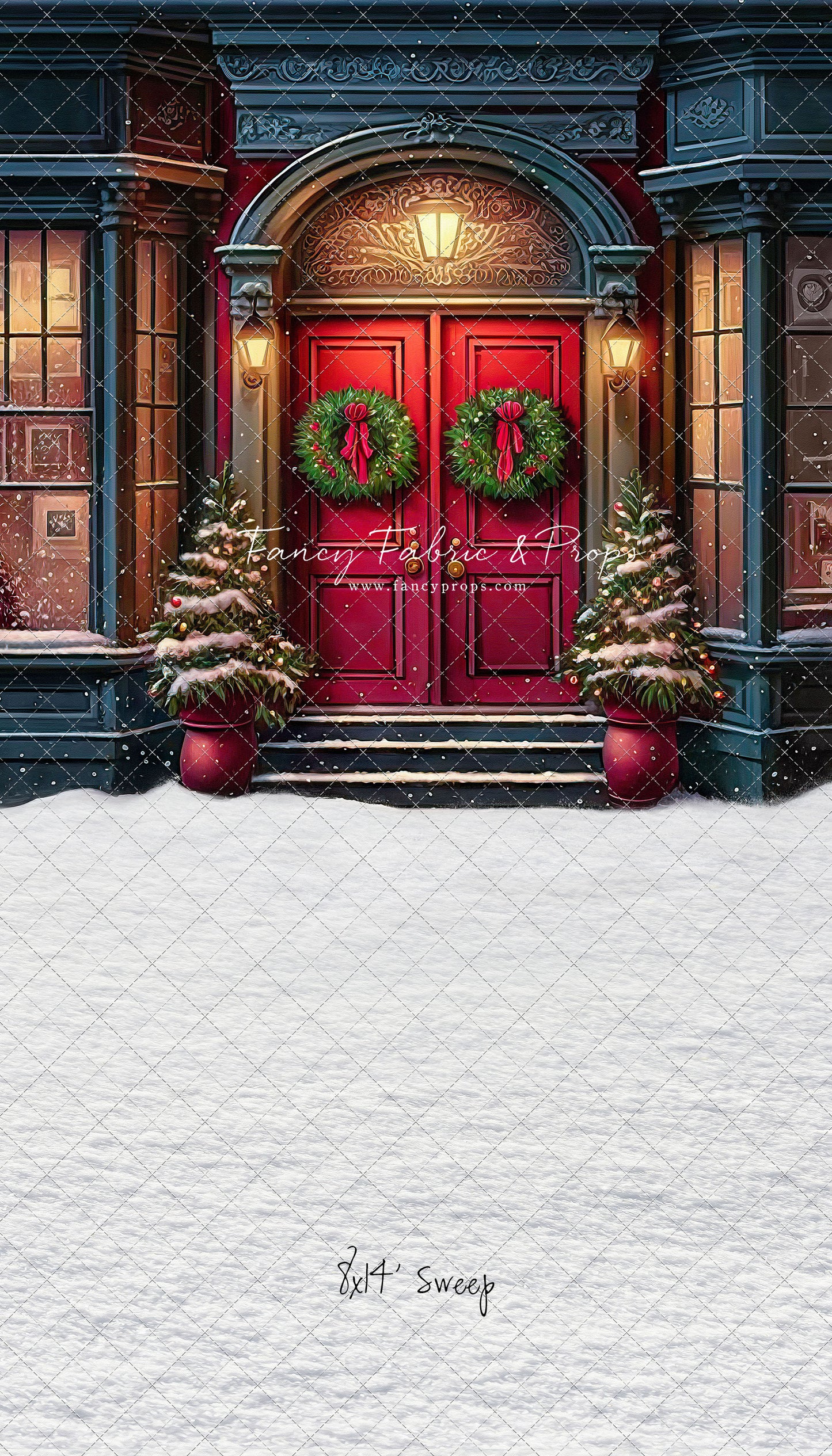 Heartfelt Holiday Home - Red Doors With Snow Floor Option - with Sweep Option