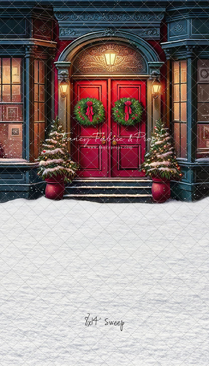 Heartfelt Holiday Home - Red Doors With Snow Floor Option - with Sweep Option